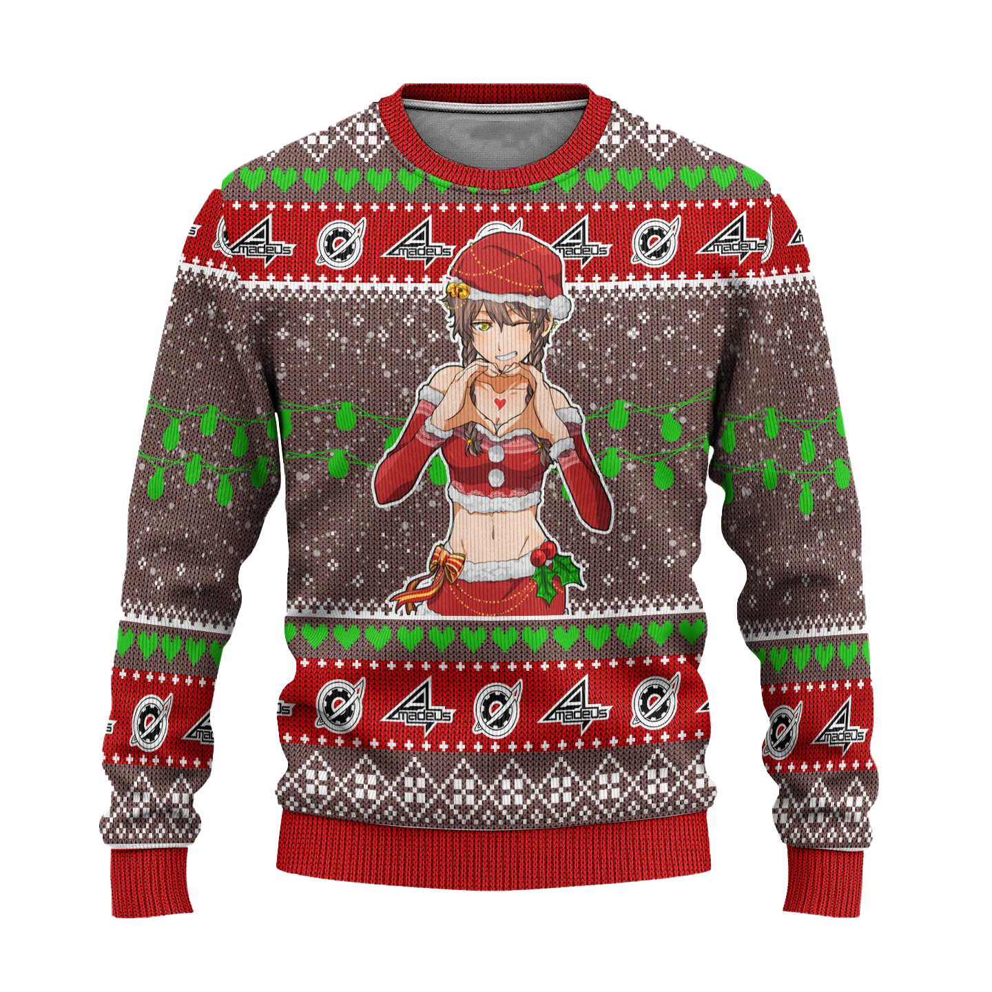 Suzuha Amane Anime Ugly Christmas Sweater Custom Steins Gate Xmas Gift