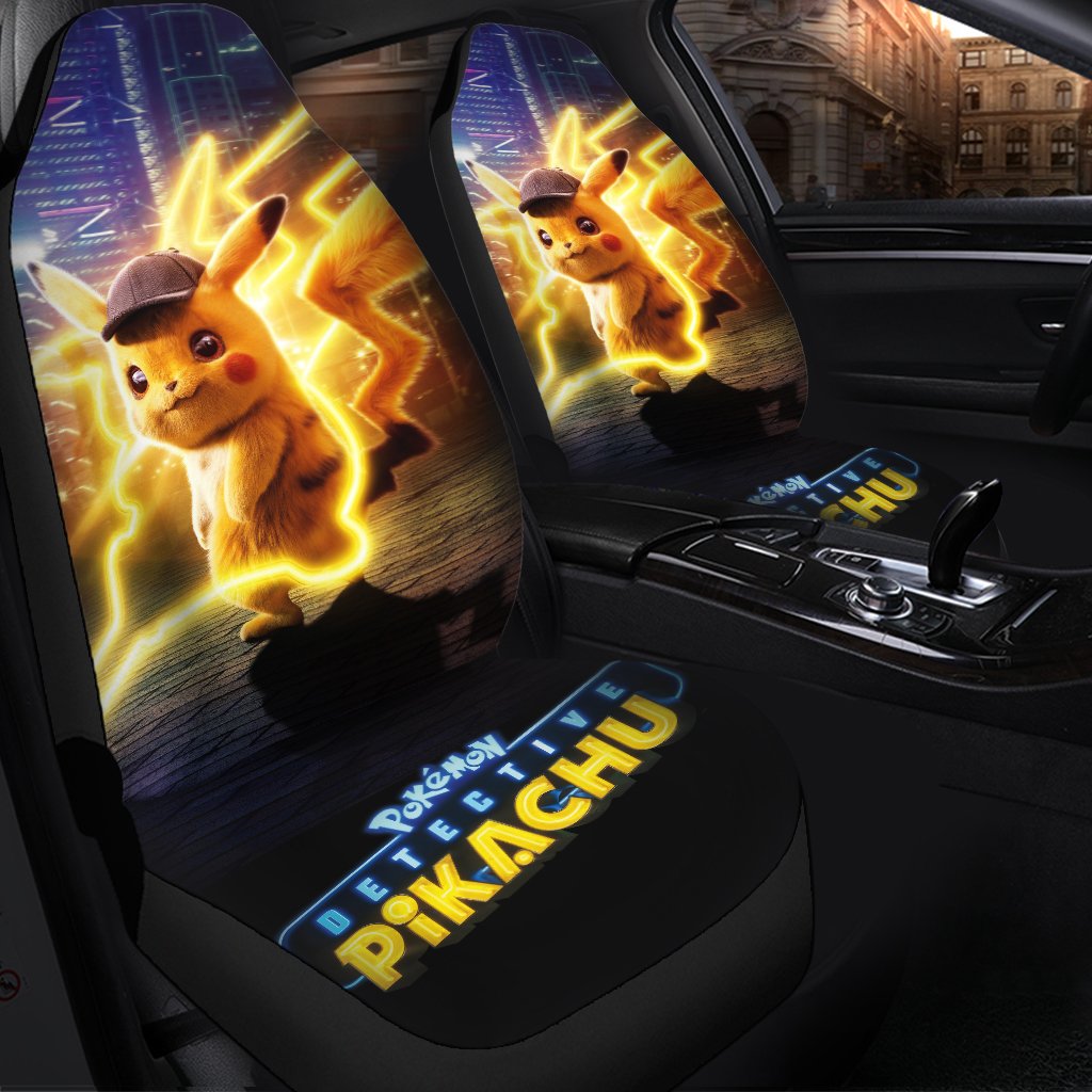 Pokìäå©Mon Detective Pikachu Seat Covers