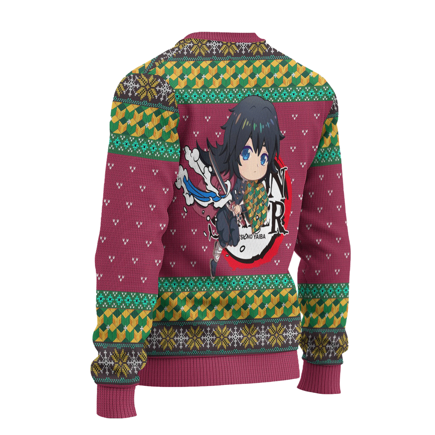 Giyuu Tomioka Demon Slayer Anime Ugly Christmas Sweater Xmas Gift
