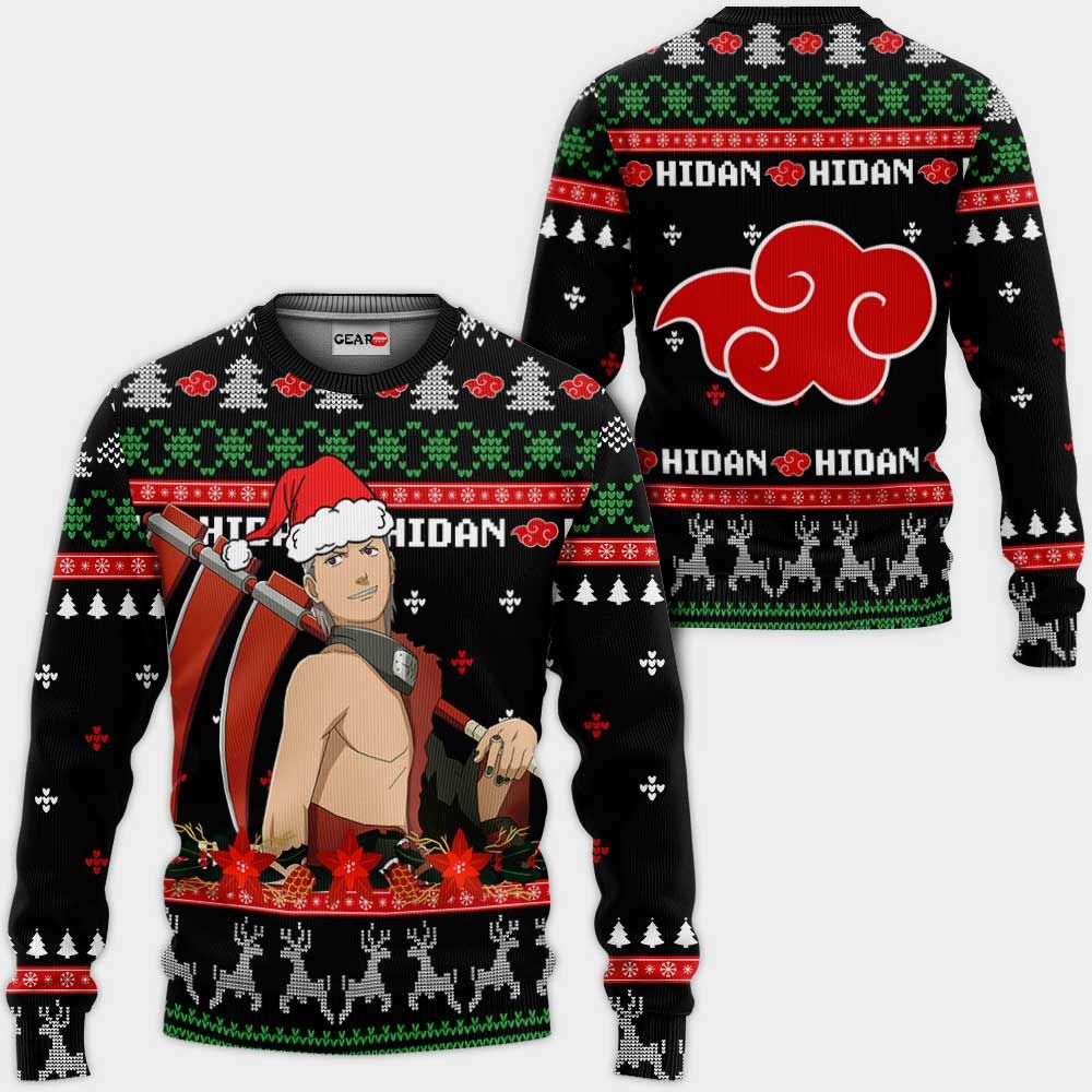 Akatsuki Hidan Ugly Christmas Sweater Custom Naruto Anime Xmas Gifts