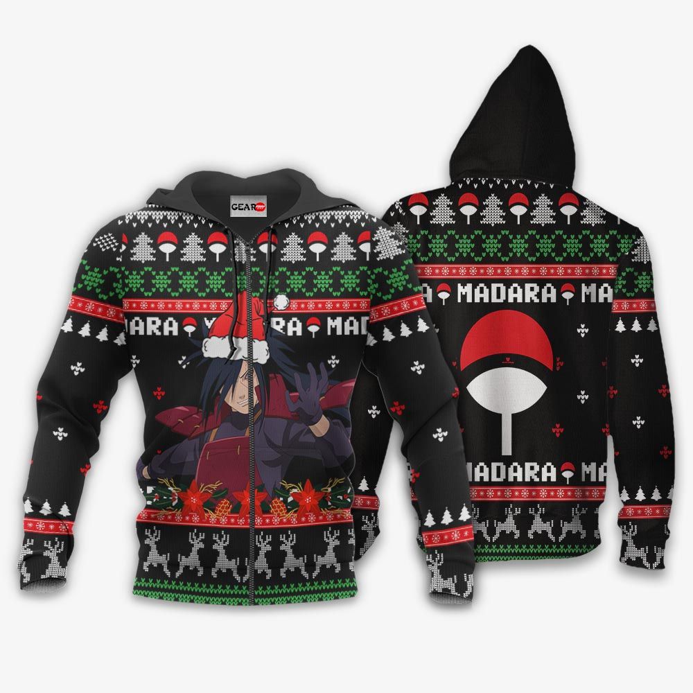 Uchiha Madara Ugly Christmas Sweater Custom Naruto Anime Xmas Gifts