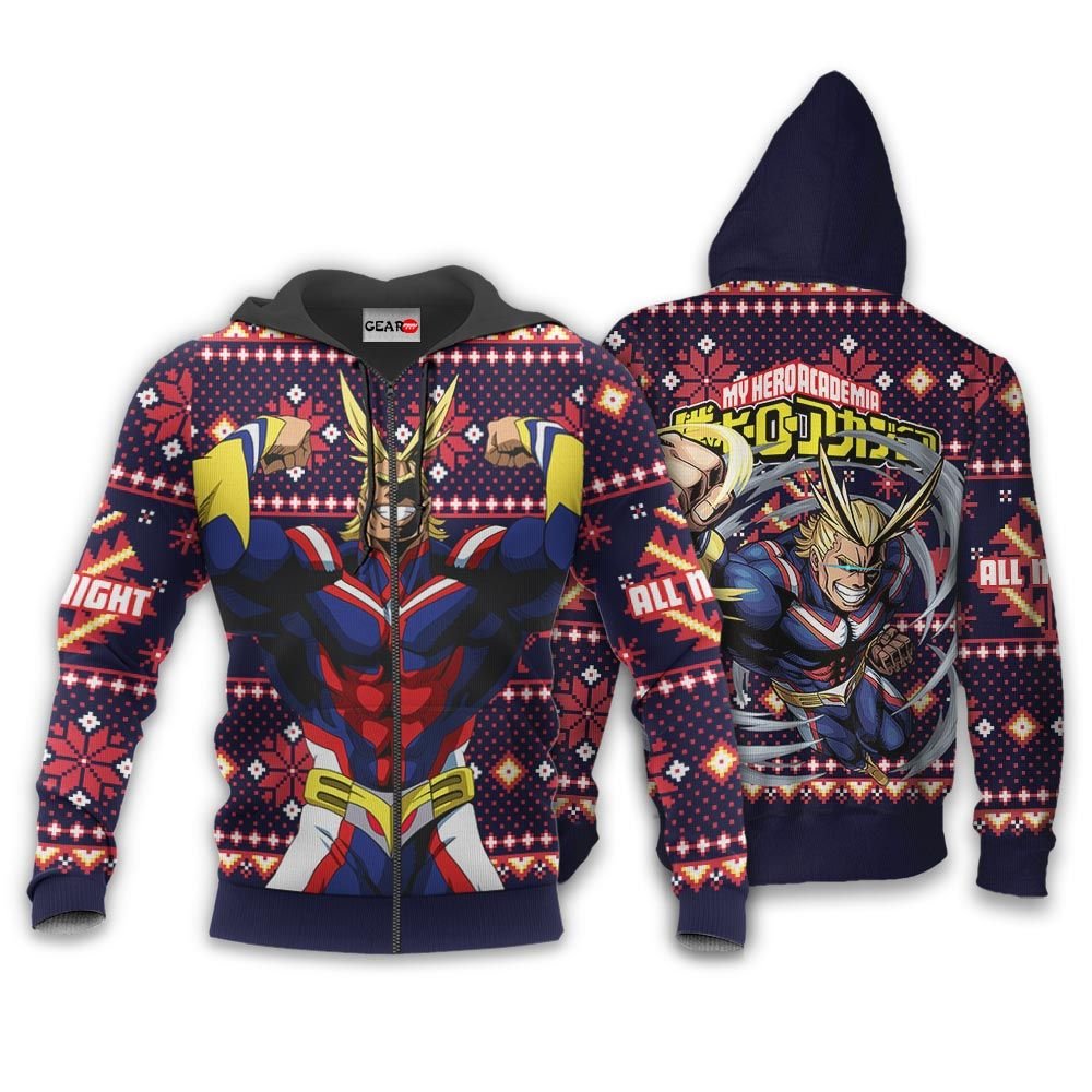 All Might Ugly Christmas Sweater Custom Anime My Hero Academia Xmas Gifts