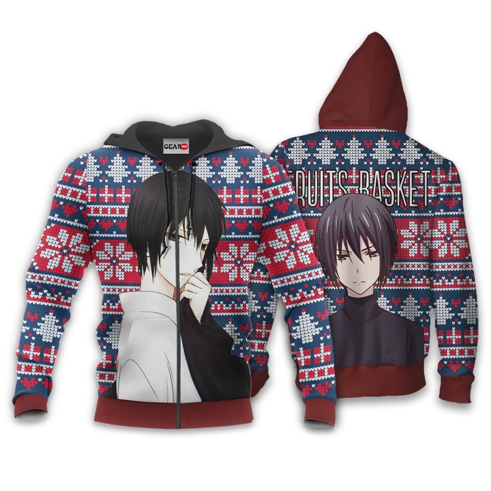 Akito Sohma Ugly Christmas Sweater Custom Anime Fruits Basket Xmas Gifts