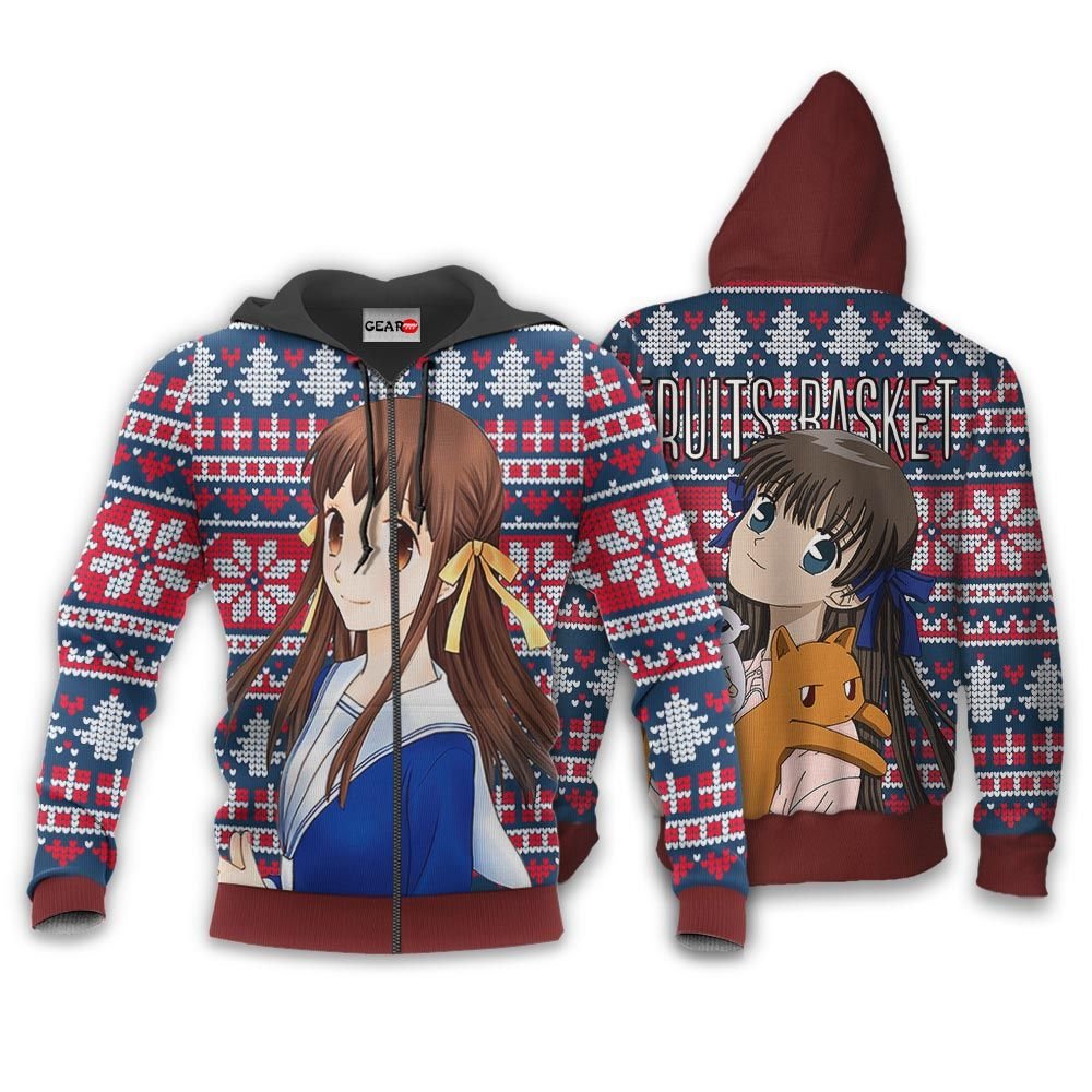 Tohru Honda Ugly Christmas Sweater Custom Anime Fruits Basket Xmas Gifts