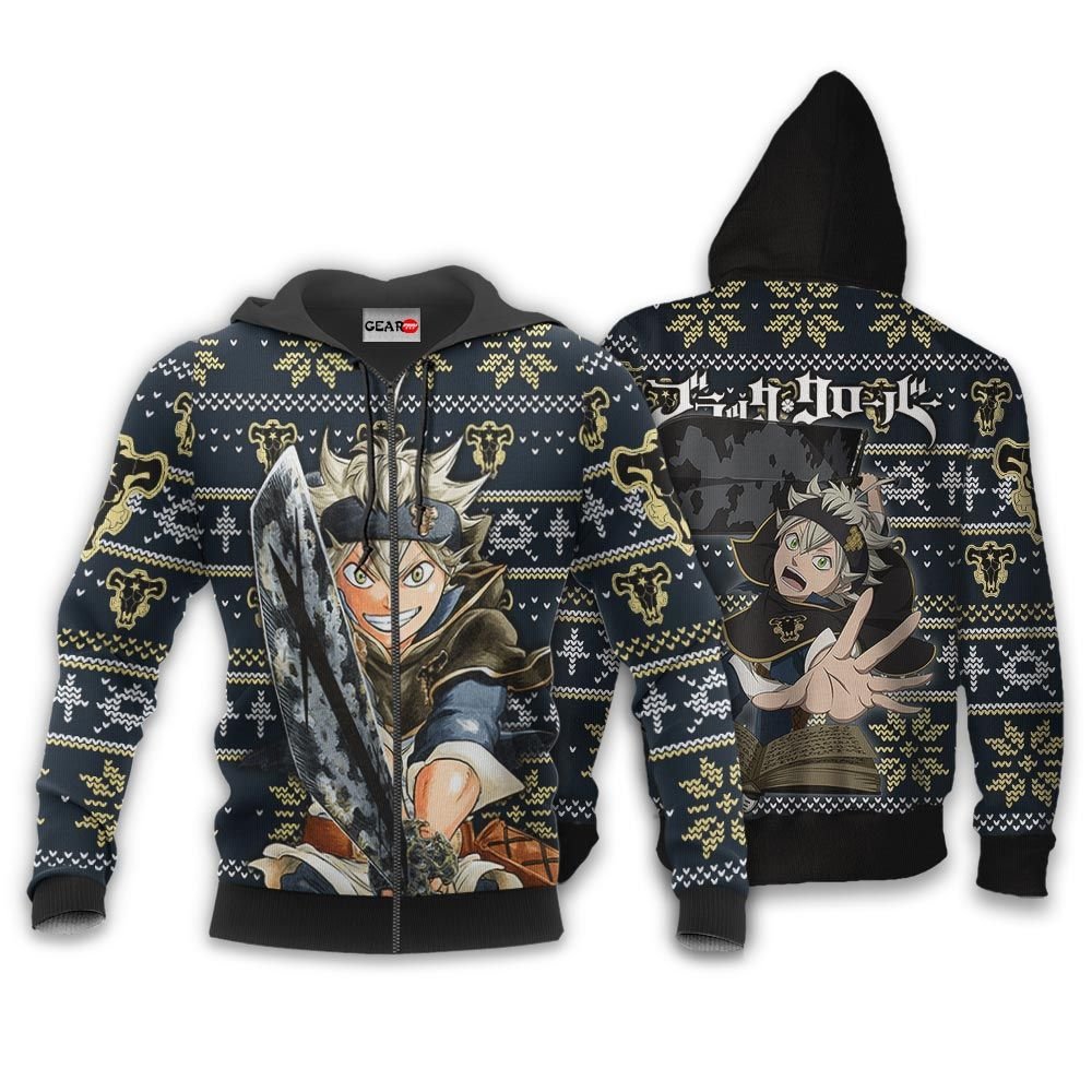 Asta Ugly Christmas Sweater Custom Anime Black Clover Xmas Gifts