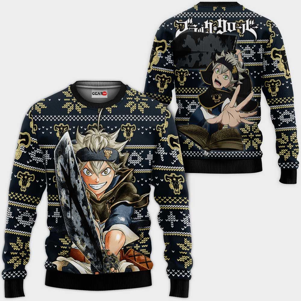 Asta Ugly Christmas Sweater Custom Anime Black Clover Xmas Gifts