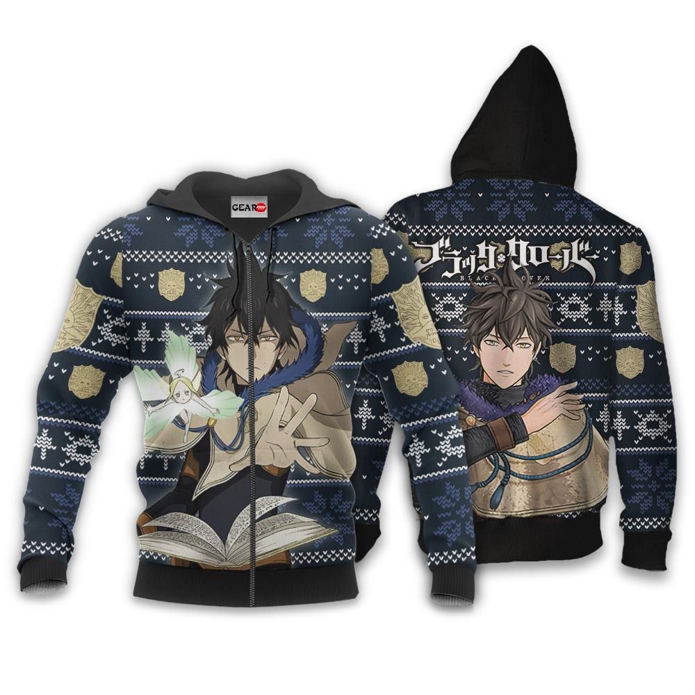 Yuno Ugly Christmas Sweater Custom Anime Black Clover Xmas Gifts