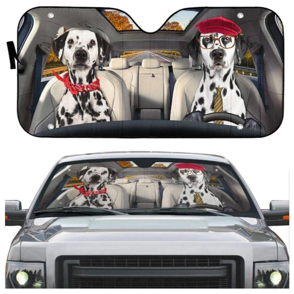 Dalmatian Dog Car Auto Sun Shades Windshield Accessories Decor Gift