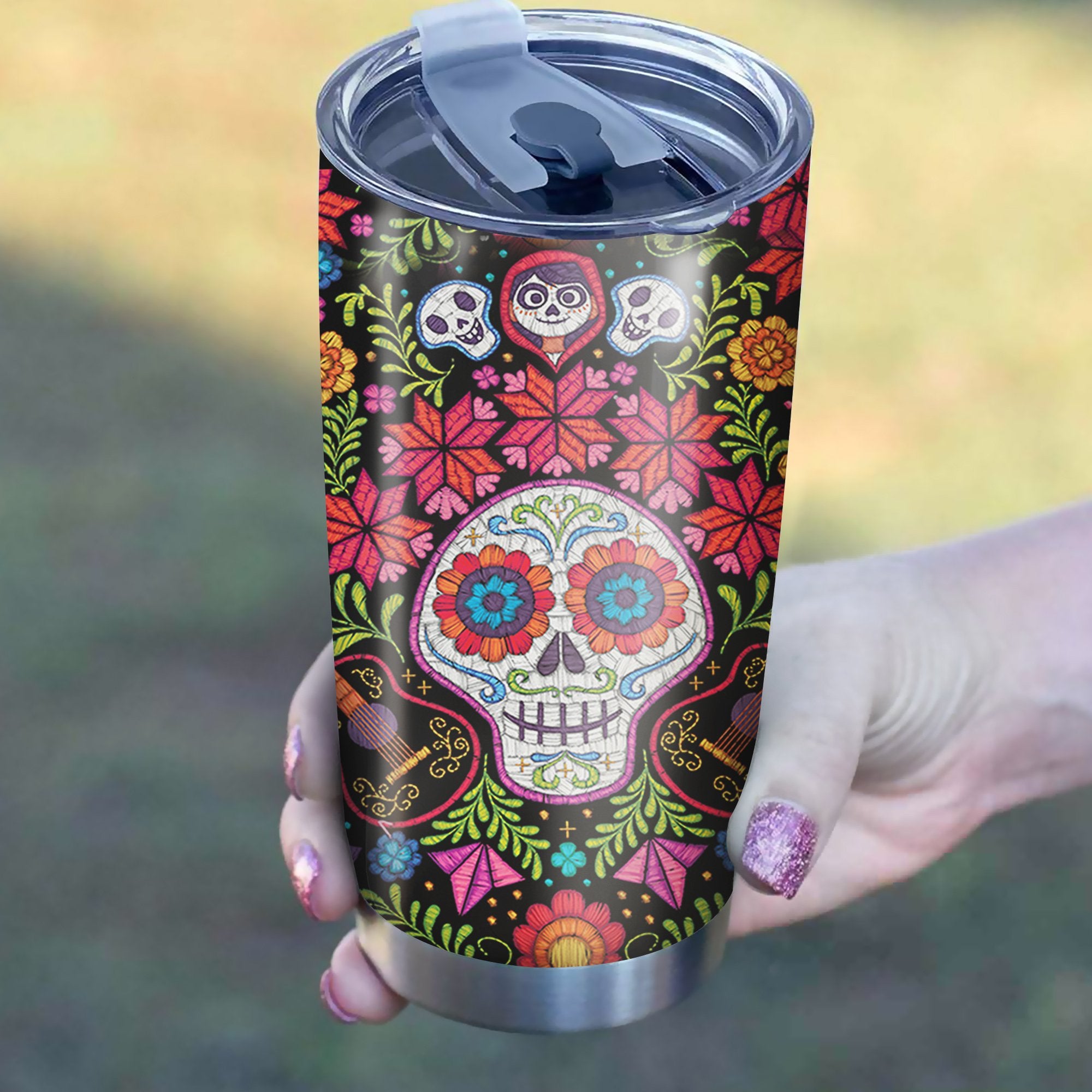 Coco Art Tumbler Best Perfect Gift Idea Stainless Traveling Mugs 2021