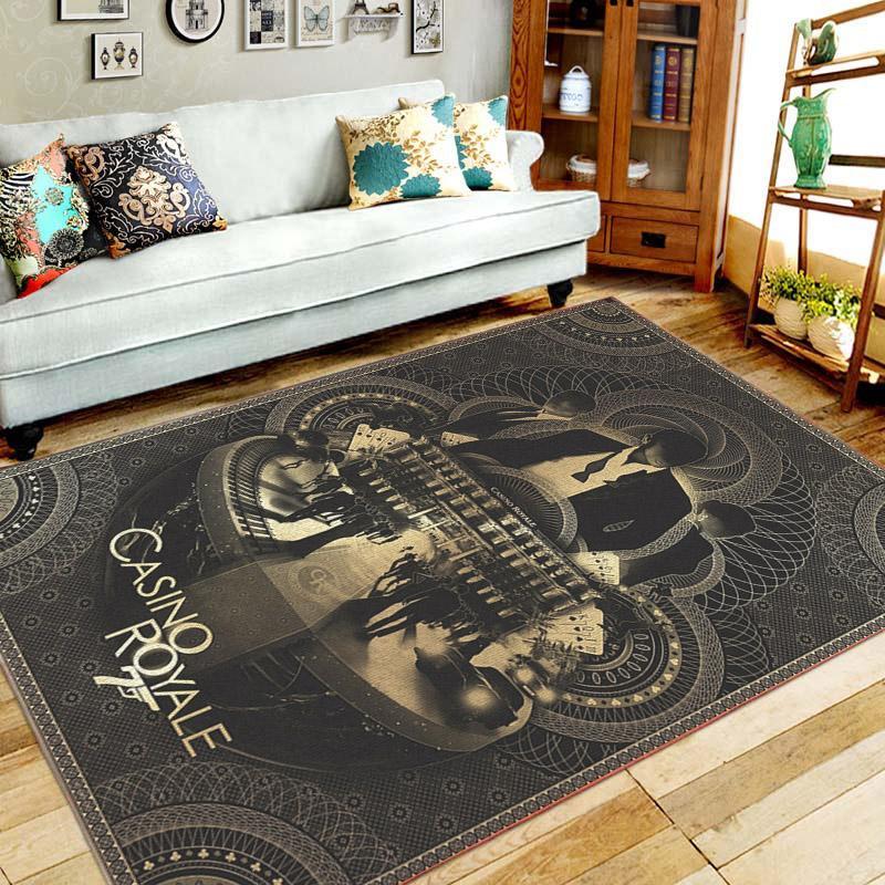 Casino Royale 007 Area Rug Home Decor Bedroom Living Room Decor