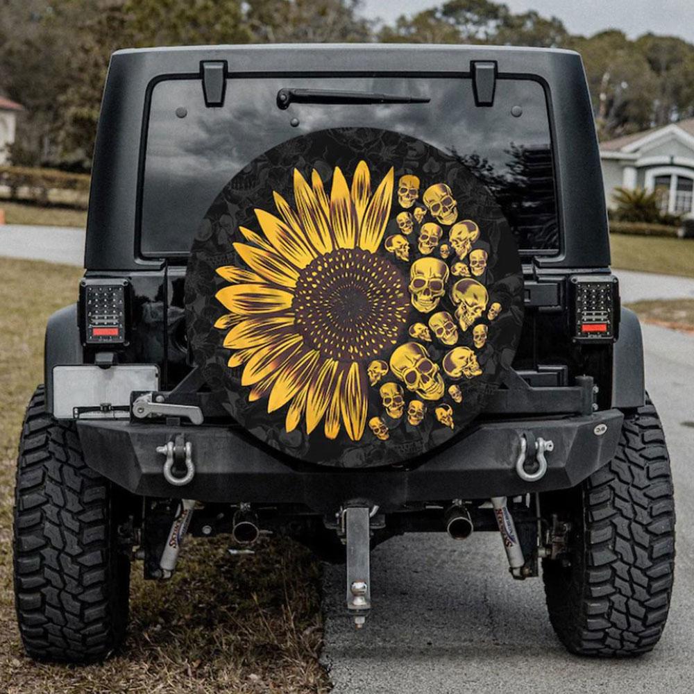 Aesthetic, Camping Vintage Art Car Spare Tire Cover Gift For Campers