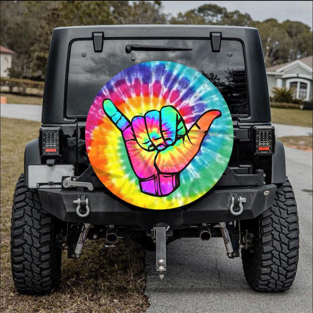 Aesthetic, Camping Vintage Art Car Spare Tire Cover Gift For Campers