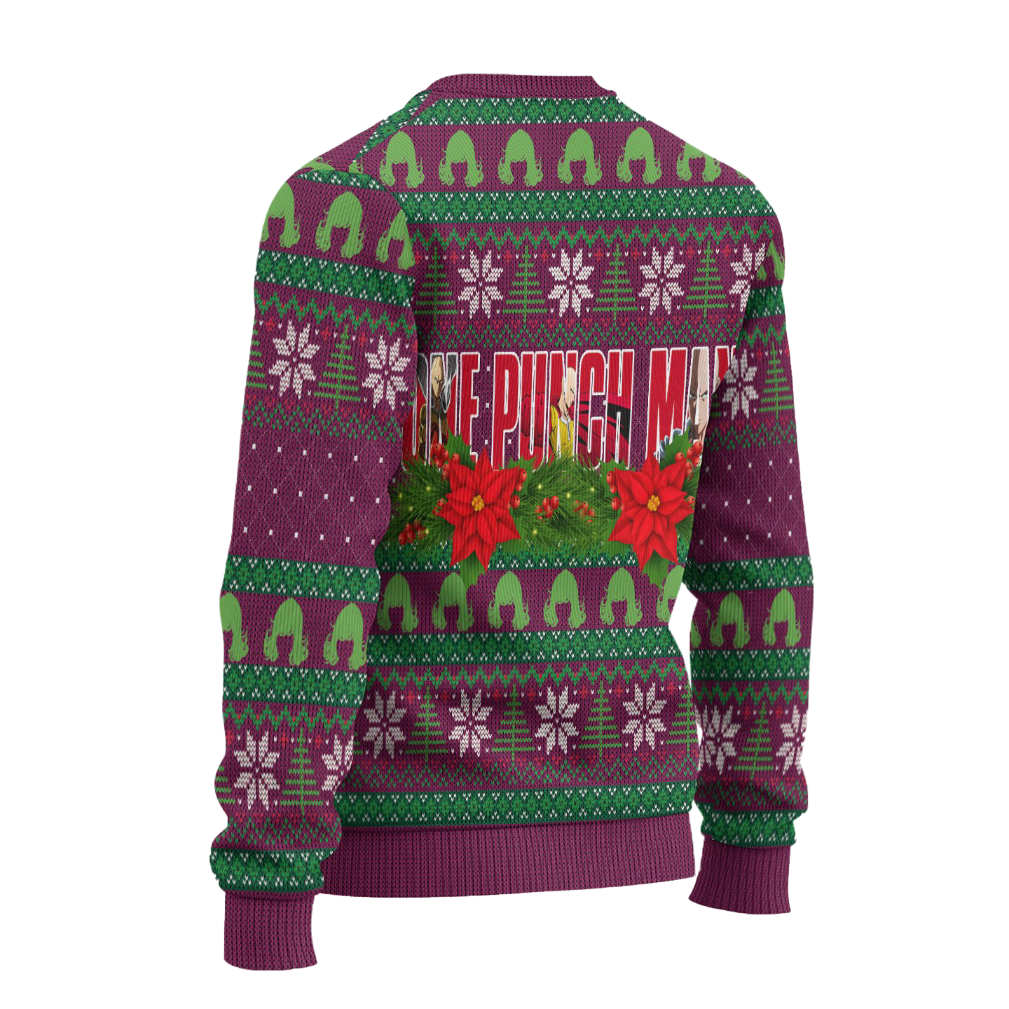 Tatsumaki Anime Ugly Christmas Sweater Custom One Punch Man Xmas Gift