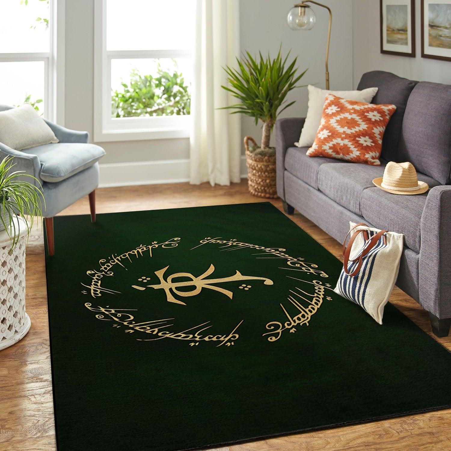 Lord Of The Rings 5 Area Rug Floor Home Room Decor