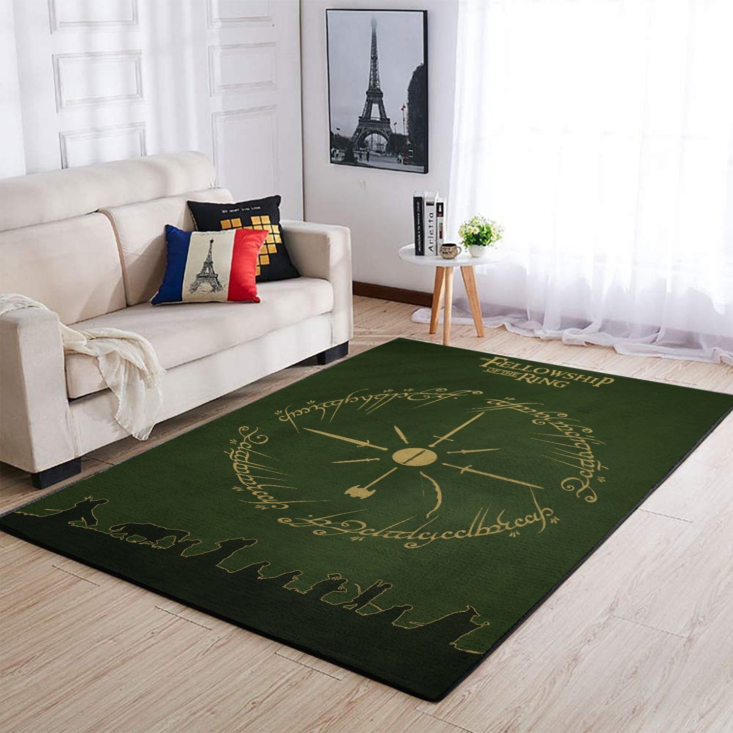 The Lord Of The Rings Area Rug The Fellowship Of The Ring Area Rug Home Decor Bedroom Living Room Decor