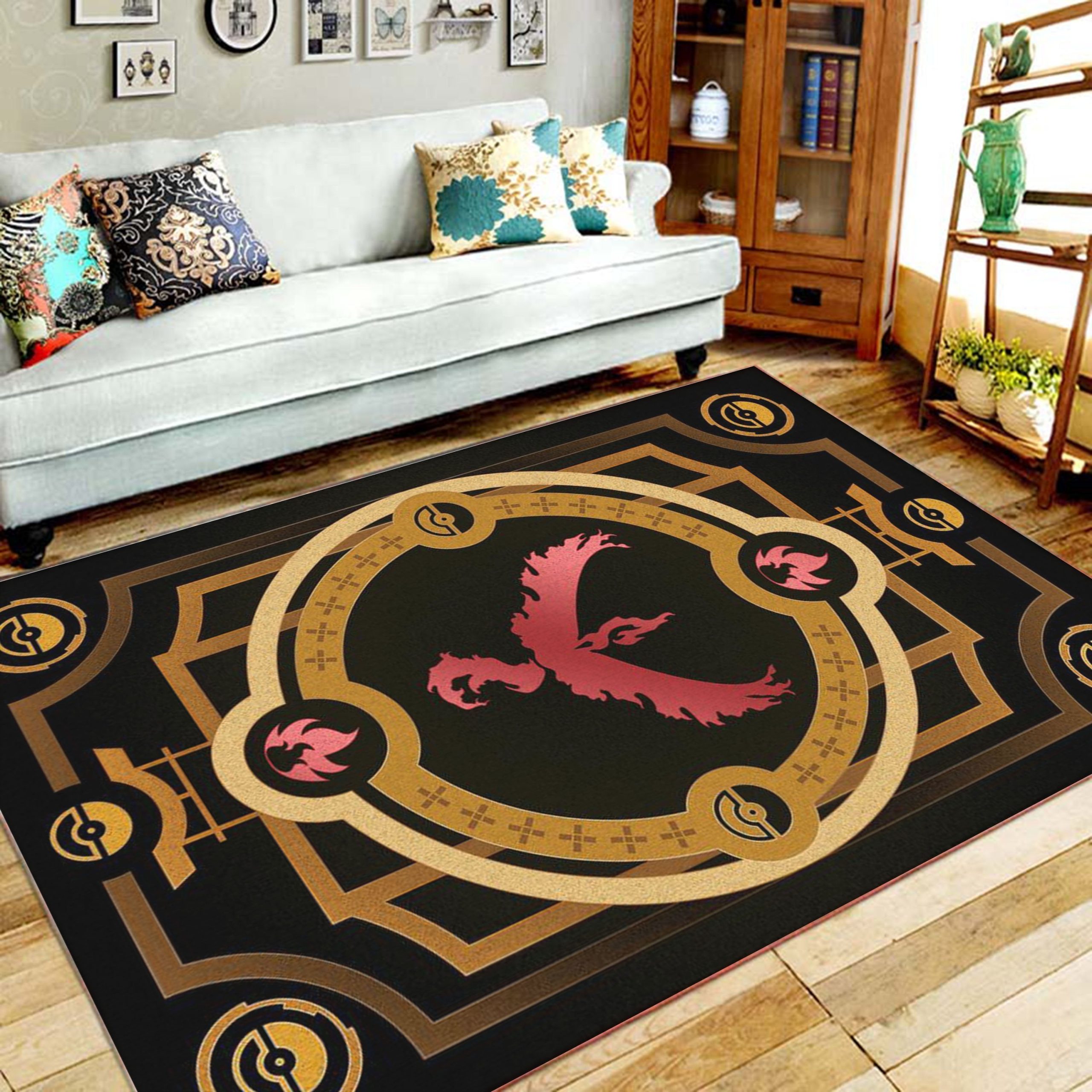 Pokemon Team Valor Area Rug Floor Home Room Decor