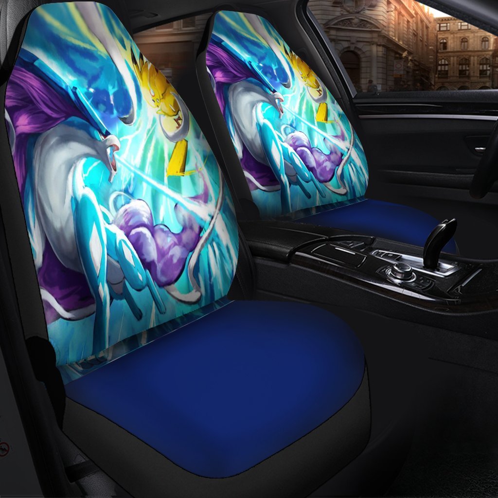 Pokken Suicune Vs Pikachu Seat Covers