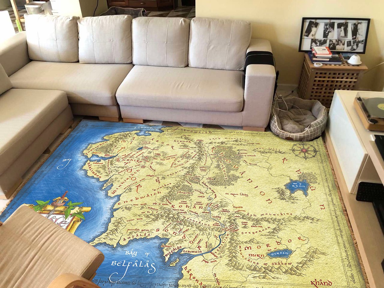 Middle Earth Map Area Rug Lor High Resolution 04899 Home Decor Bedroom Living Room Decor