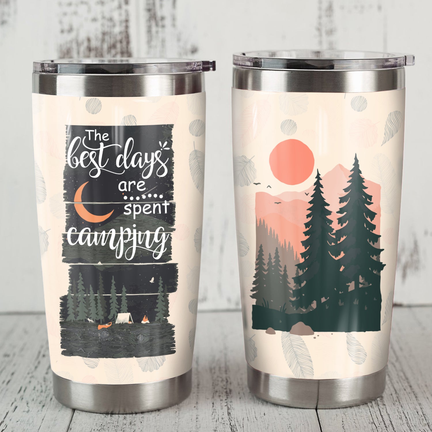 The Best Days Are Spent Camping Camfire Tumbler 2 2021