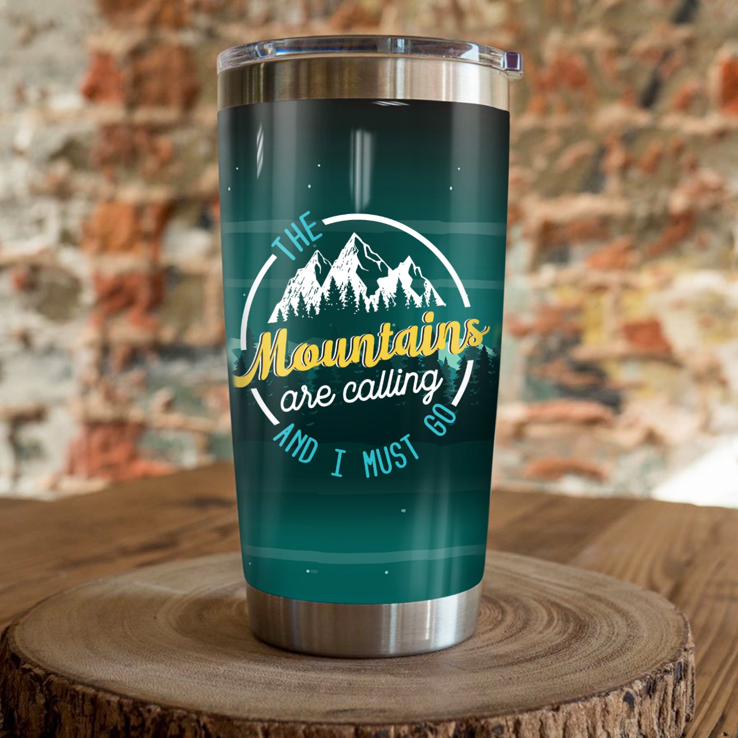 The Mountains Are Calling And I Must Go Camping Camfire Tumbler 2021