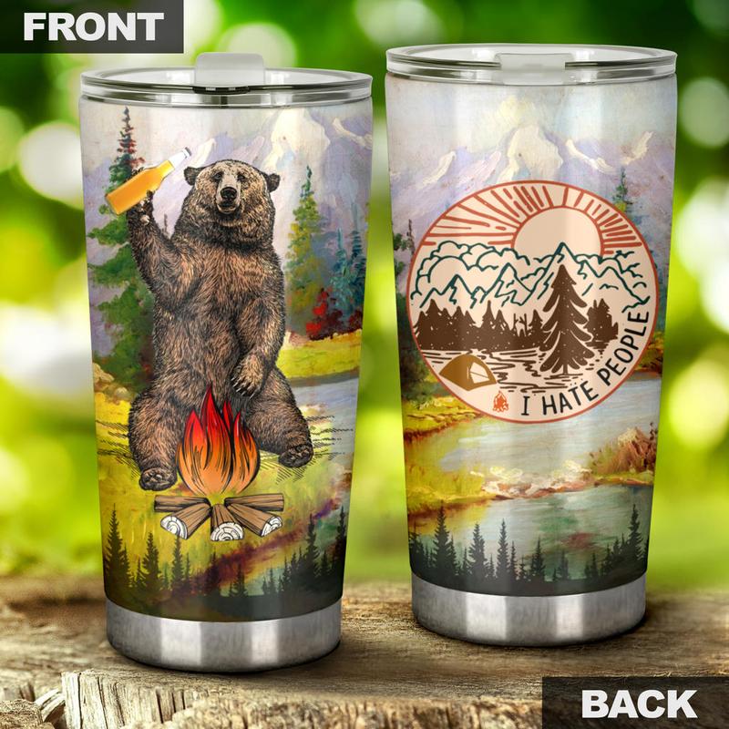 Bear Beer Camping Camfire Tumbler 14 2021