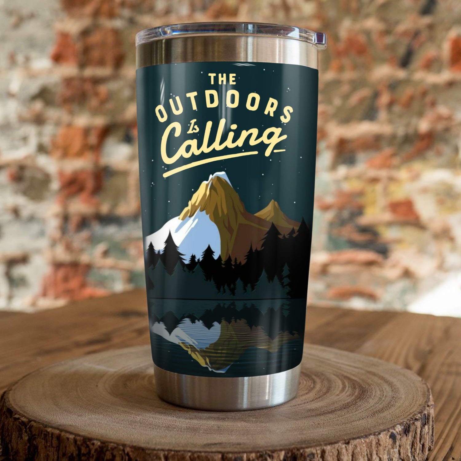 The Outdoor Is Calling Camping Camfire Tumbler 2021