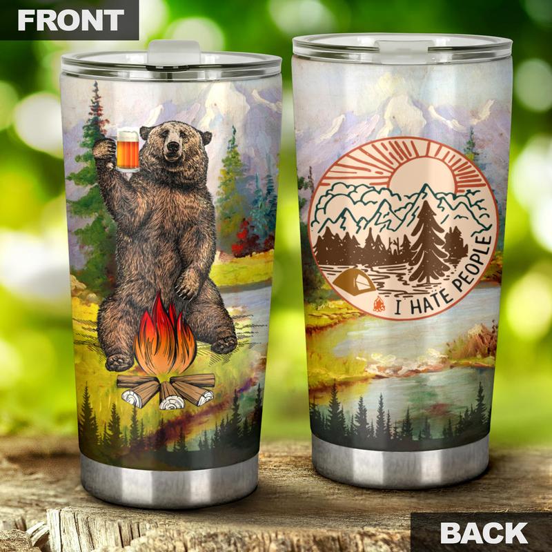 Bear Beer Camping Camfire Tumbler 13 2021