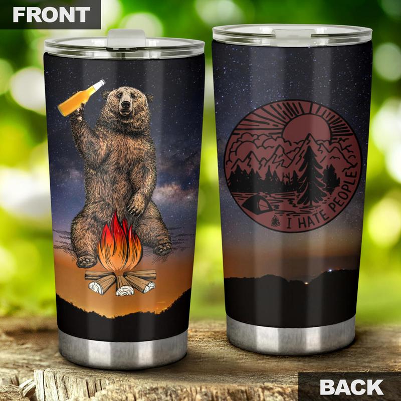 Bear Beer Camping Camfire Tumbler 11 2021