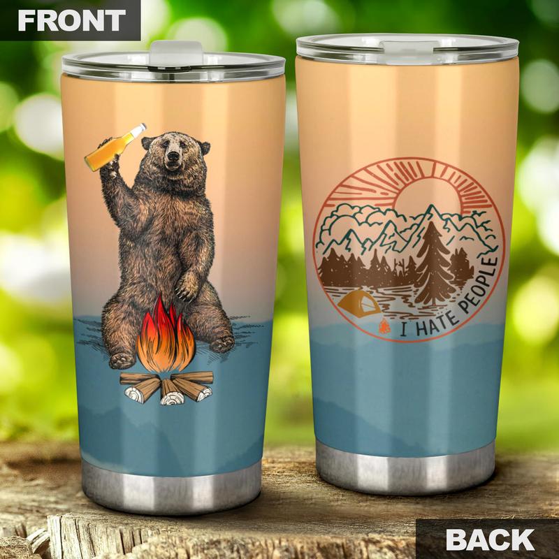 Bear Beer Camping Camfire Tumbler 15 2021