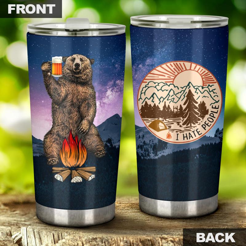 Bear Beer Camping Camfire Tumbler 7 2021