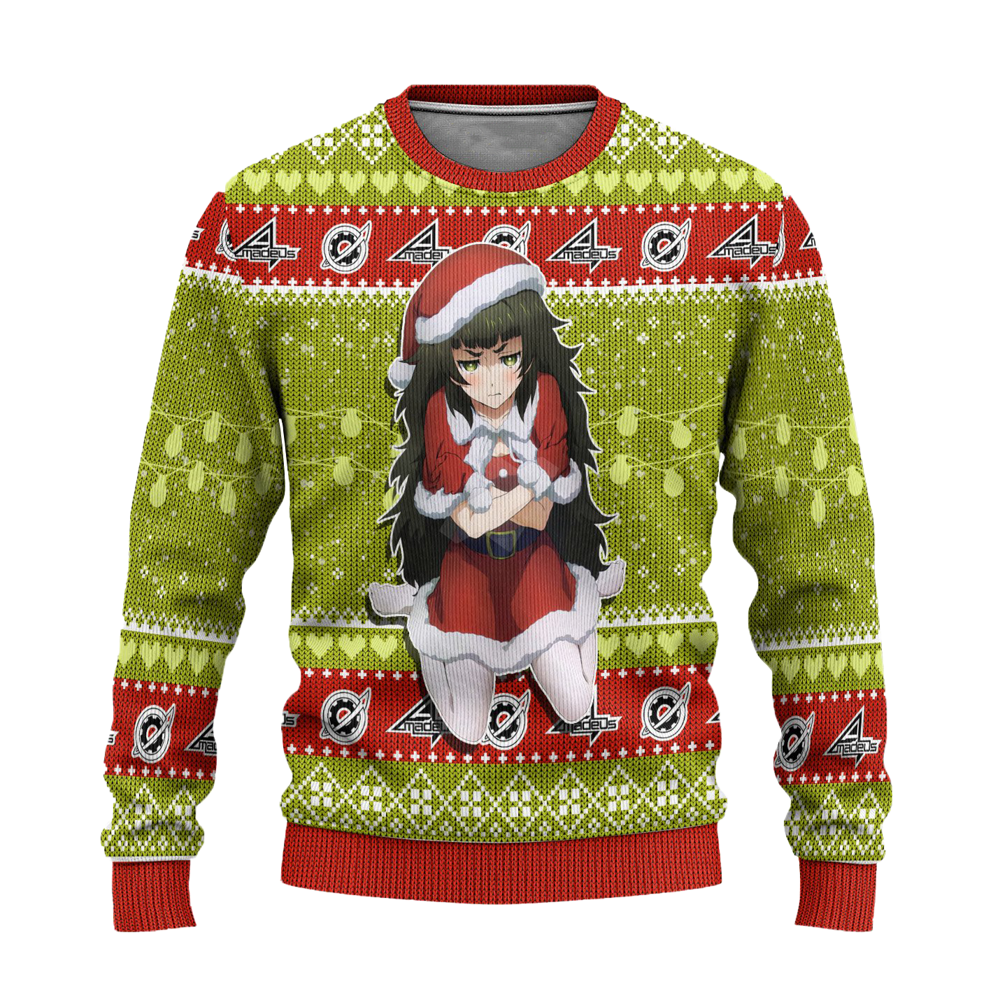 Maho Hiyajo Anime Ugly Christmas Sweater Custom Steins Gate Xmas Gift