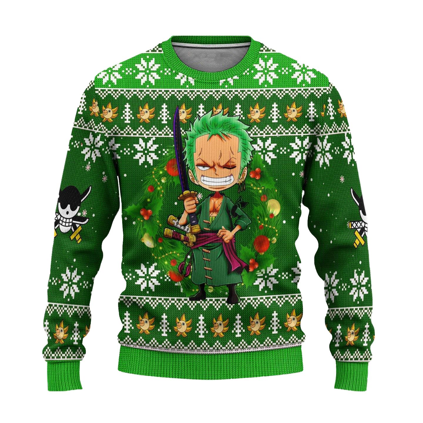 Roronoa Zoro One Piece Anime Ugly Christmas Sweater Xmas Gift