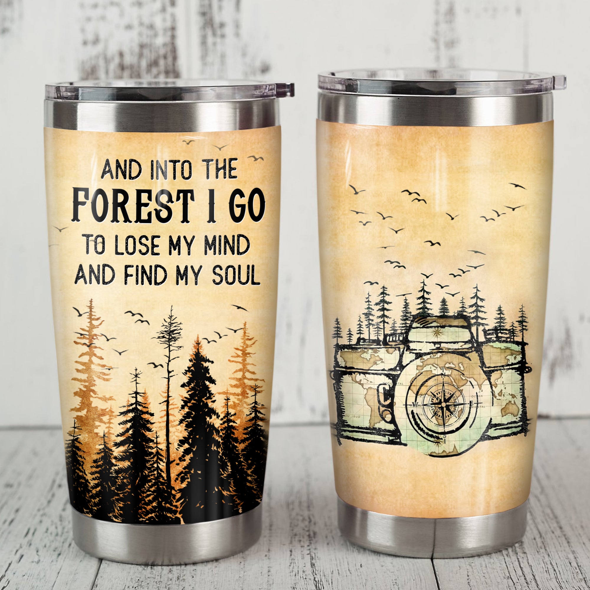 And Into The Forest I Go To Lose My Mind And Find My Soul Camping Camfire Tumbler 3 2021