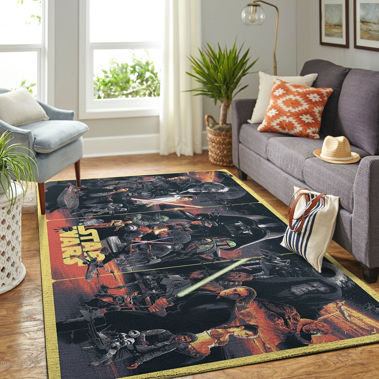 Star Wars Area Rug Floor Home Room Decor