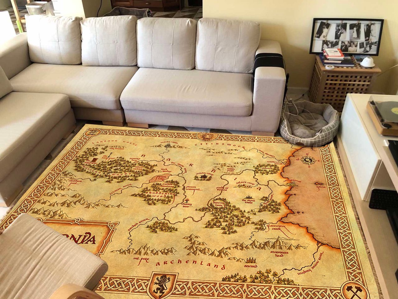 Narnia Map Area Rug 04963 Home Decor Bedroom Living Room Decor