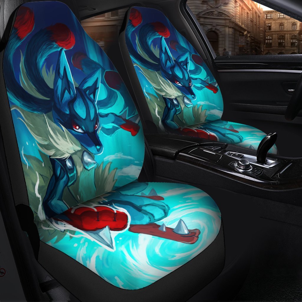 Pokemon Mega Lucario Seat Covers