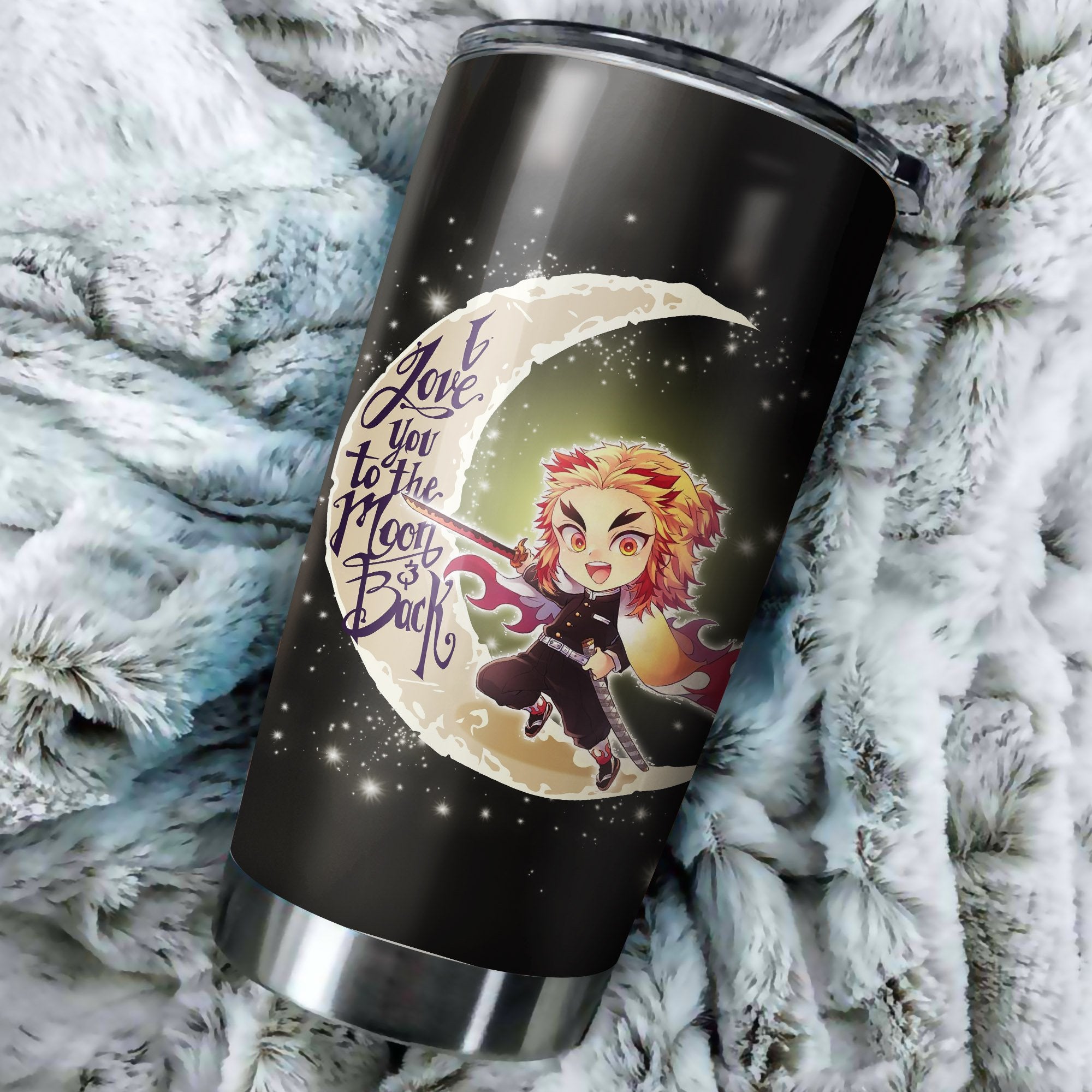 Demon Slayer To The Moon And Back Tumbler Perfect Birthday Best Gift Stainless Traveling Mugs 2021