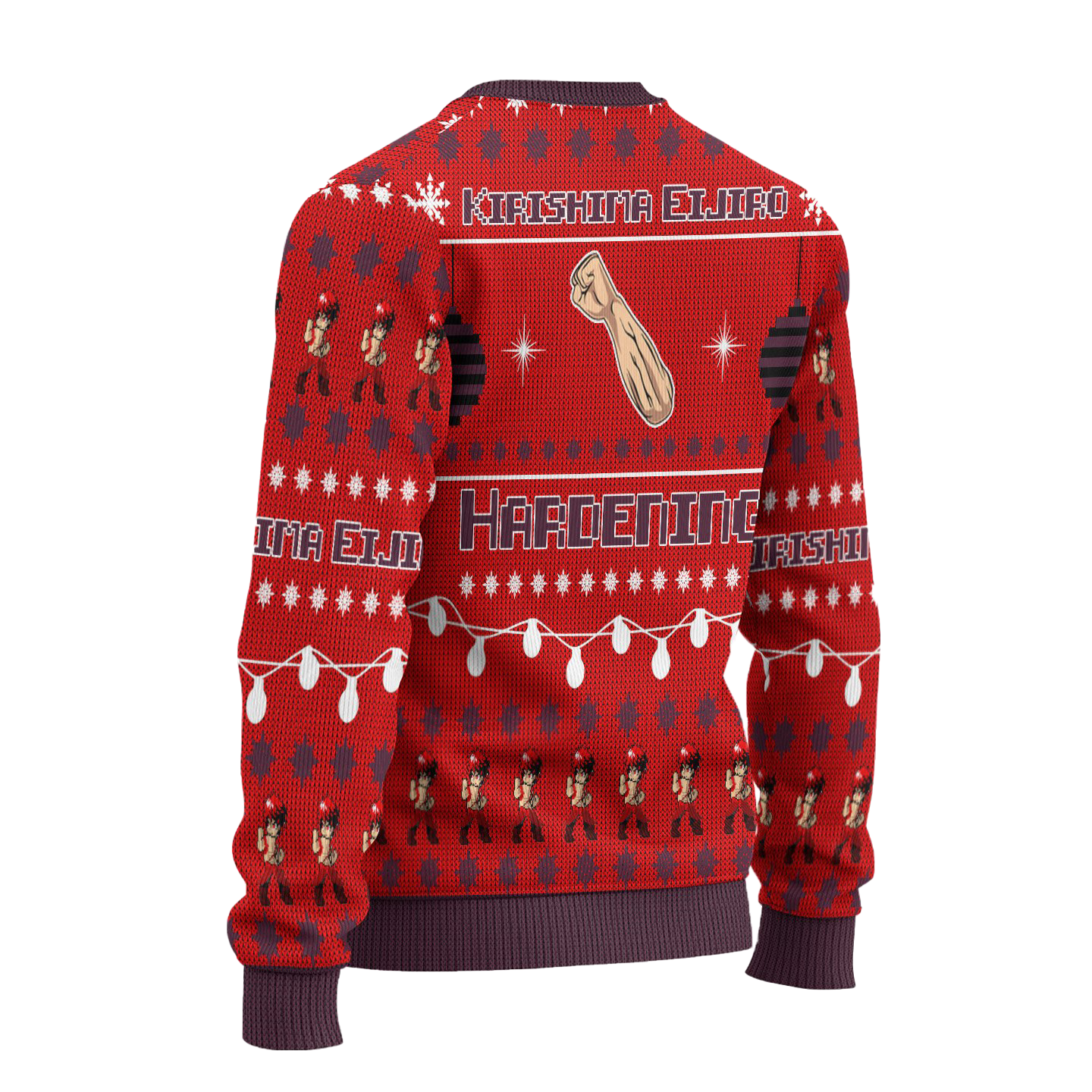 Eijiro Kirishima Anime Ugly Christmas Sweater Custom My Hero Academia Xmas Gift