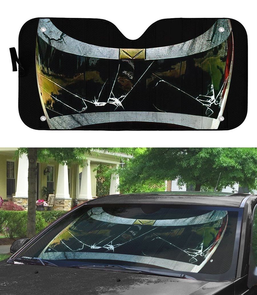 Power Rangers In Space Black Ranger Custom Car Auto Sunshade Windshield Accessories Decor Gift
