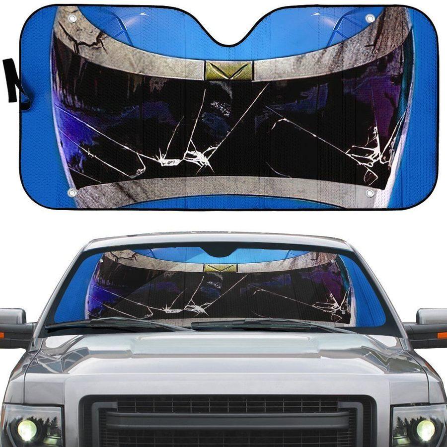 Power Rangers In Space Blue Ranger Custom Car Auto Sunshade Windshield Accessories Decor Gift