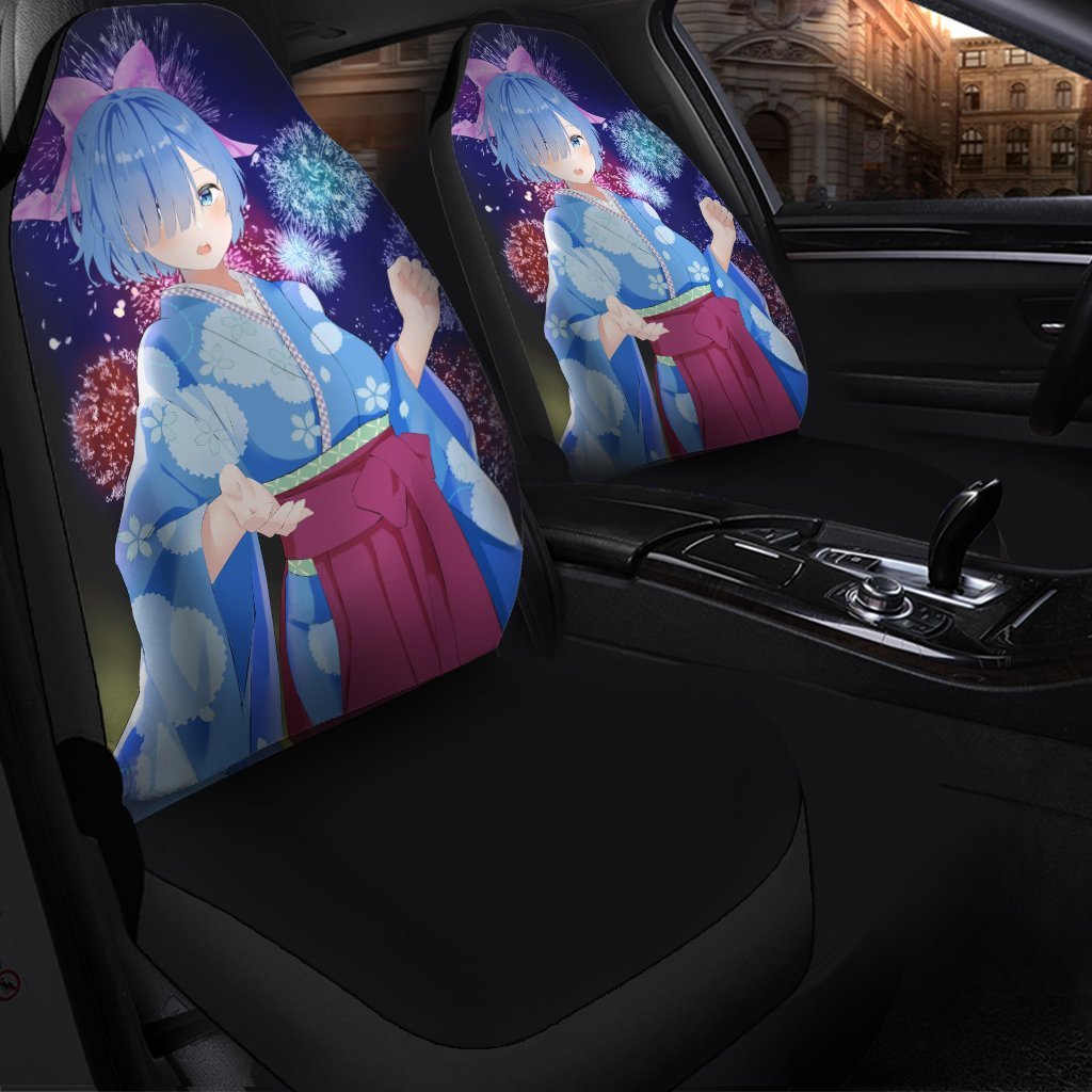 Rem Re_Zero Anime Firework Best Anime 2022 Seat Covers