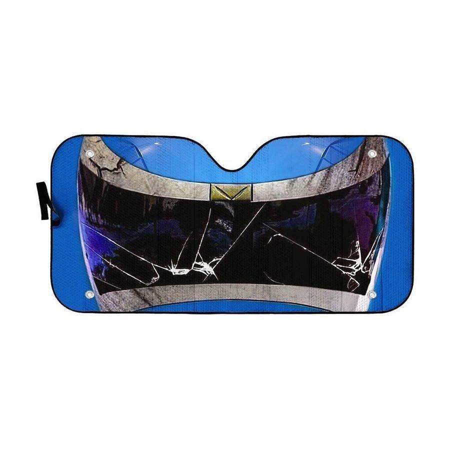 Power Rangers In Space Blue Ranger Custom Car Auto Sunshade Windshield Accessories Decor Gift