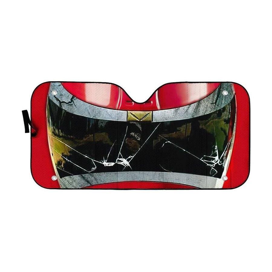 Power Rangers In Space Red Ranger Custom Car Auto Sunshade Windshield Accessories Decor Gift