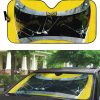 Power Rangers In Space Yellow Ranger Custom Car Auto Sunshade Windshield Accessories Decor Gift
