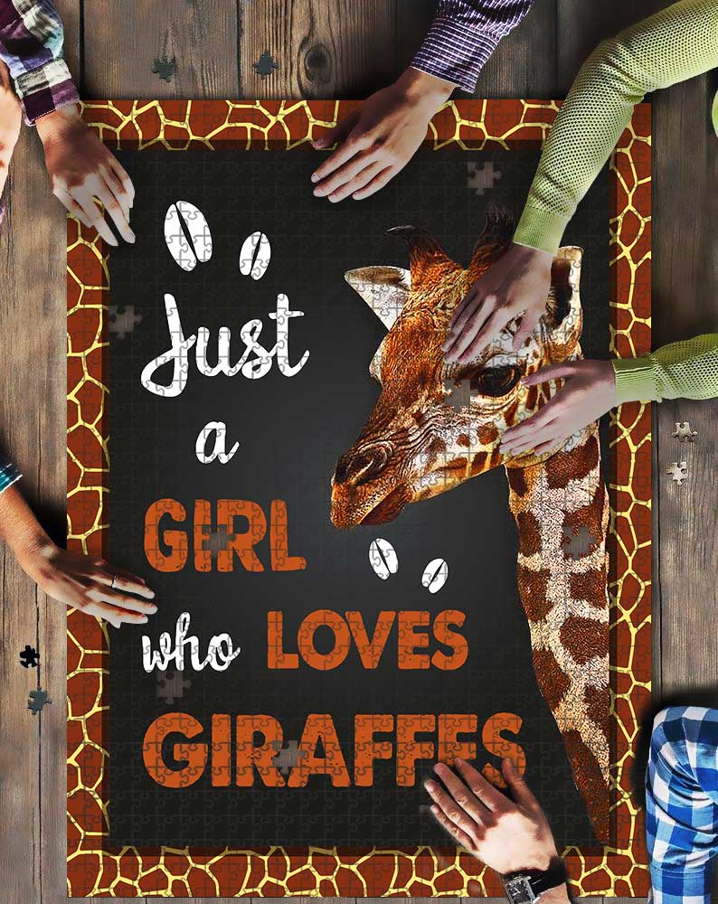 Just A Girl Who Love Giraffe Puzzle