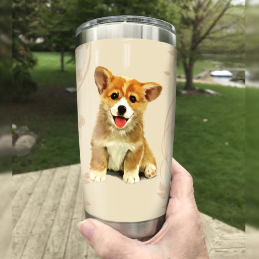 Dear Mom Thank You For Picking Up My Poop And Stuff Corgi Dog Tumbler 2021