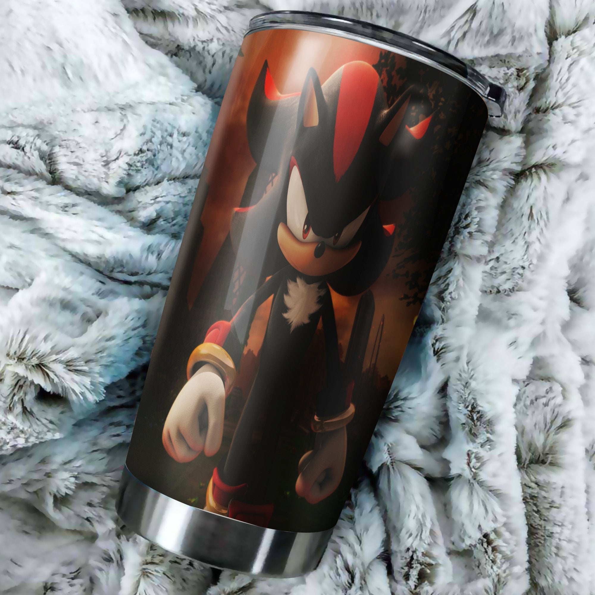 Sonic The Hedgehog Dark Tumbler Best Perfect Gift Idea Stainless Traveling Mugs 2021