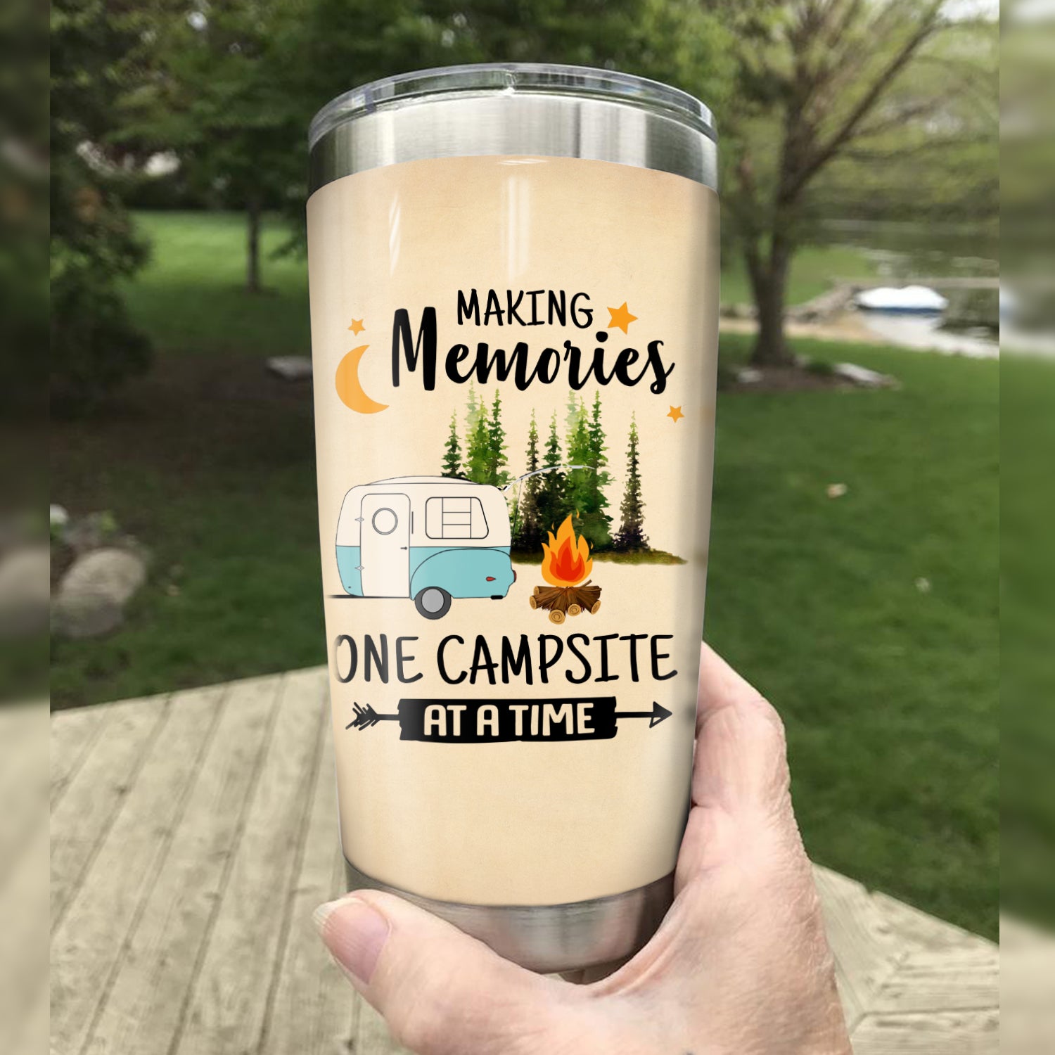 Making Memories One Campsite At A Time Camping Camfire Tumbler 2021