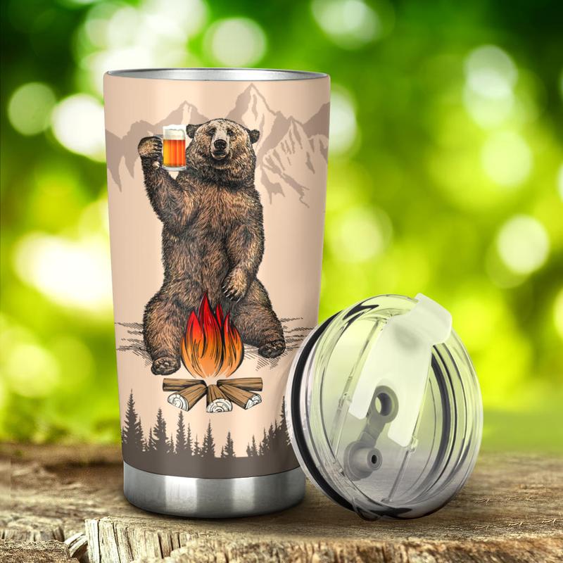 Bear Beer Camping Camfire Tumbler 9 2021