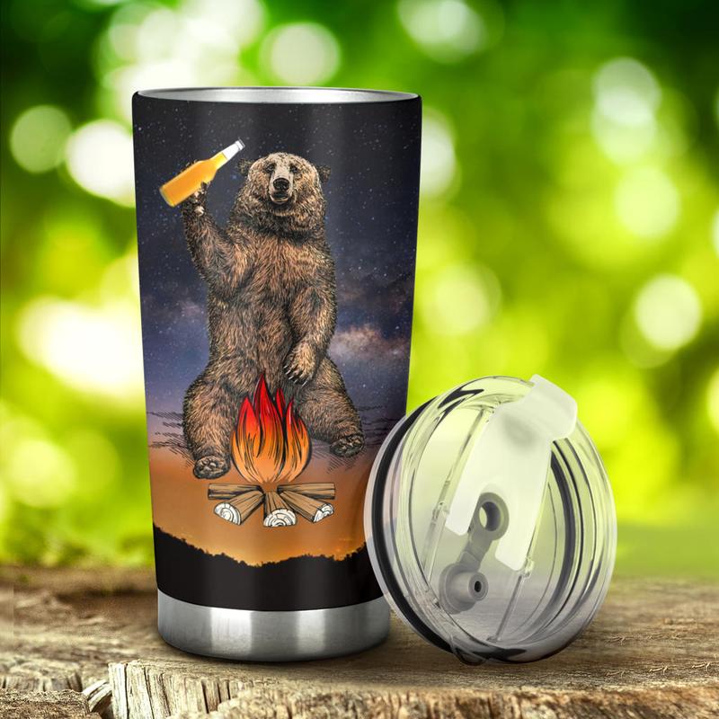 Bear Beer Camping Camfire Tumbler 11 2021